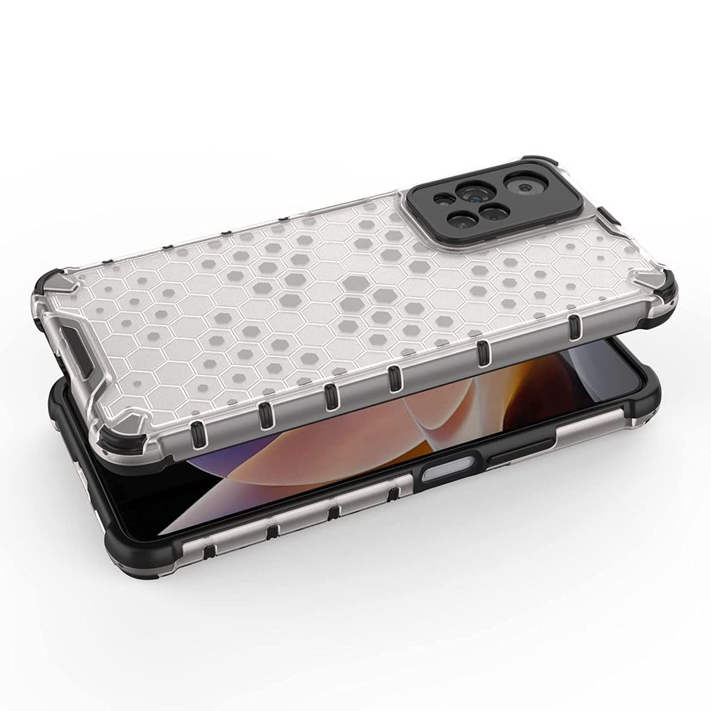 Faircost Hybrid Shockproof Back Cover for Redmi Note 11T / Poco M4 PRO 5G Hard Outside Soft Inside- (Polycabonate::Transparent) view 2