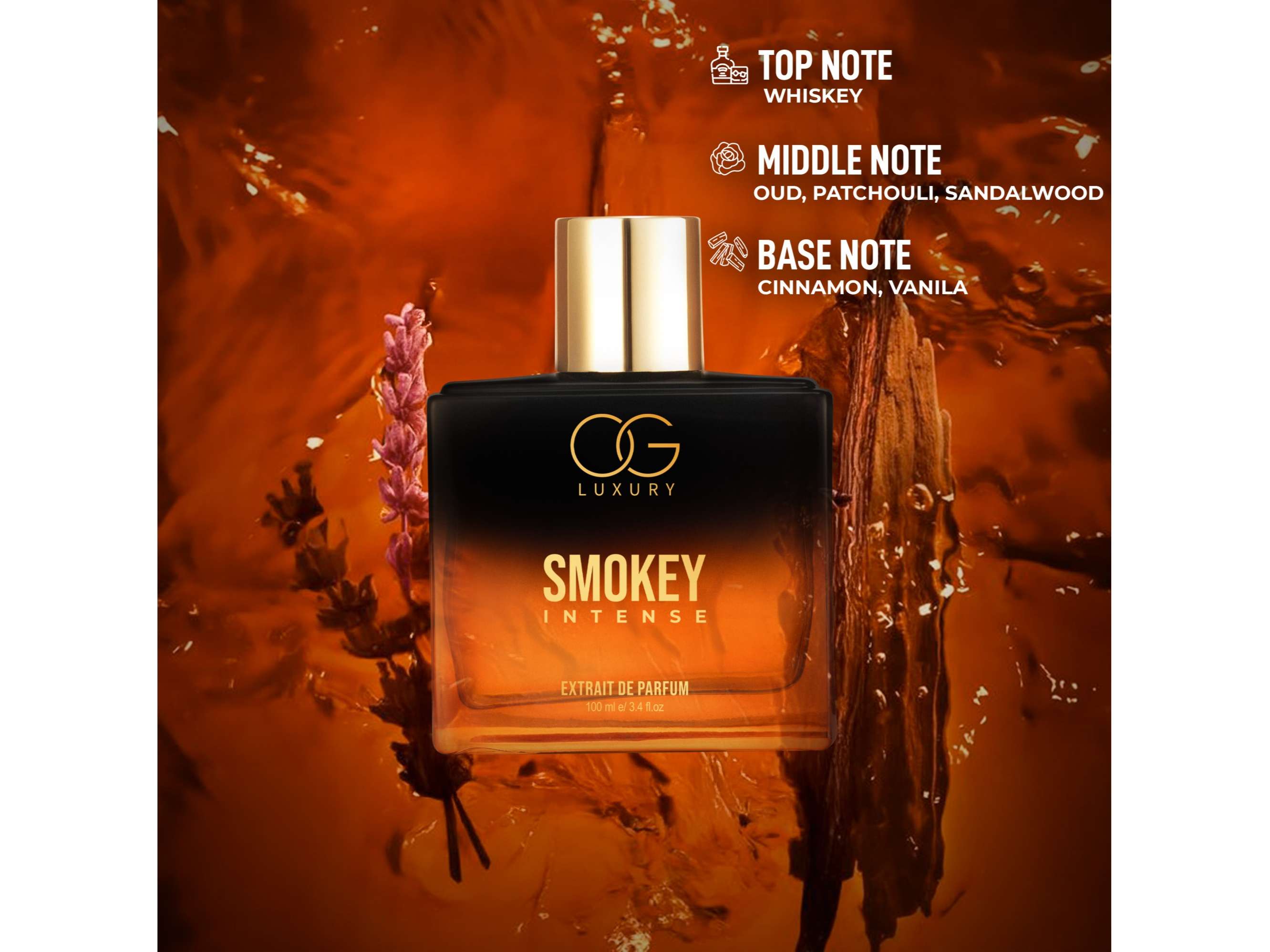 OG Luxury India's Strongest Smokey Intense Extrait De Parfum for men, Premium & Long-Lasting Scent, luxury perfume for Special Occasions & Gifting - 100ML view 2
