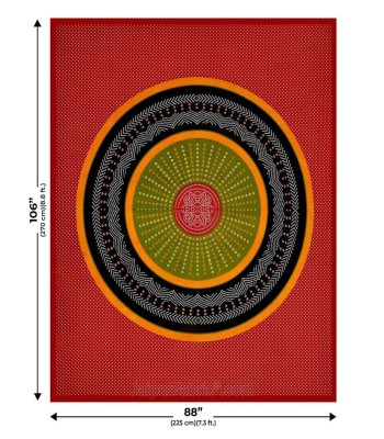Traditional Bandhej Print Cotton Bed Sheet with Pillow Covers view 2