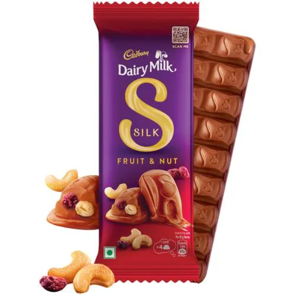 Cadbury Dairy Milk Silk Fruit & Nut Chocolate Bar 137 Gms view 2