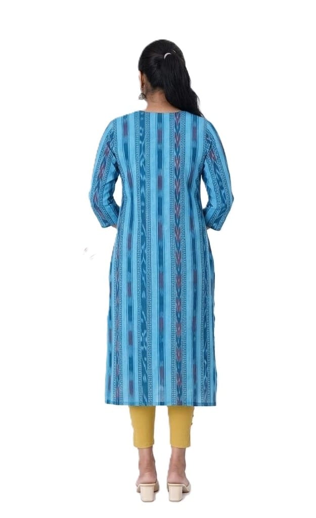 GHL Handloom Sambalpuri Straight Cotton Kurti view 2