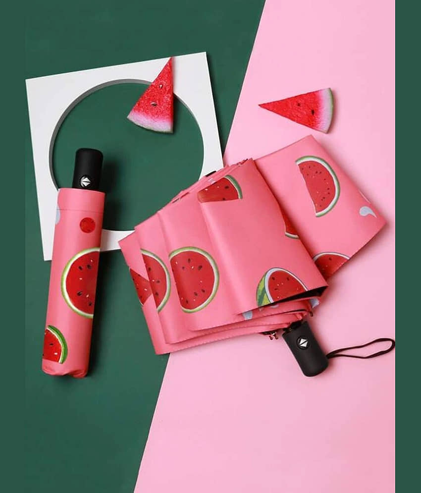 KEKEMI Red 3 Fold Umbrella view 2