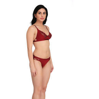 Empisto Branded Brown Color Cotton Fabric Lingerie Set view 2