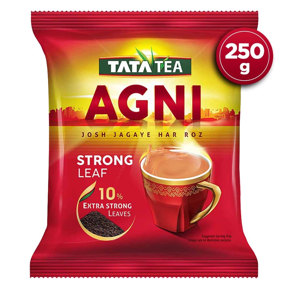 Tata Tea Agni, Strong Chai With 10% Extra Strong Leaves, Black Tea, 250G view 2