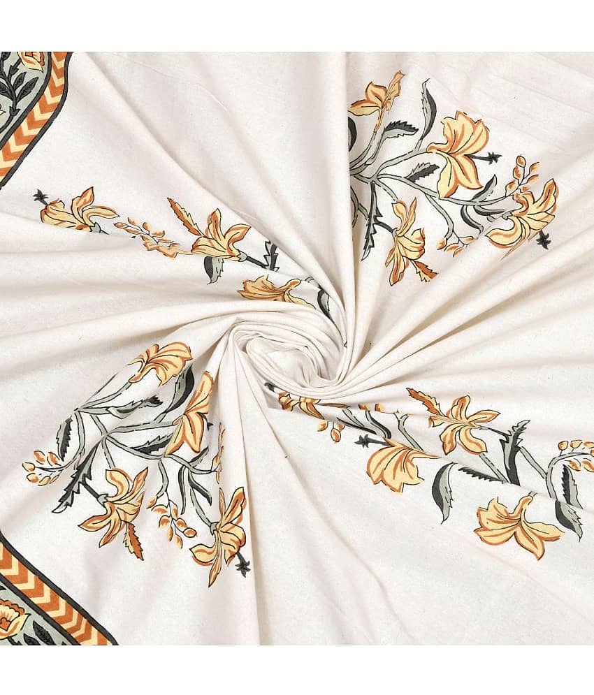 Uniqchoice Cotton Floral King Size Bedsheet With 2 Pillow Covers - Multicolor view 2
