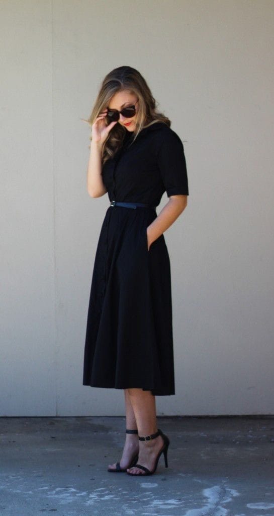 Elchic Classy and Chic Black Cotton Maxi Dress view 2
