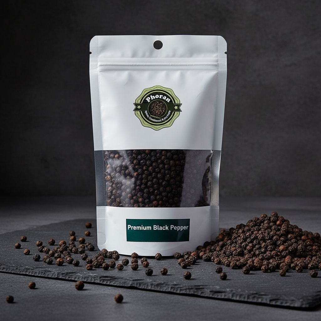 Buy Black Pepper Kali Mirch Online India - Whole Peppercorns | Phoran view 2