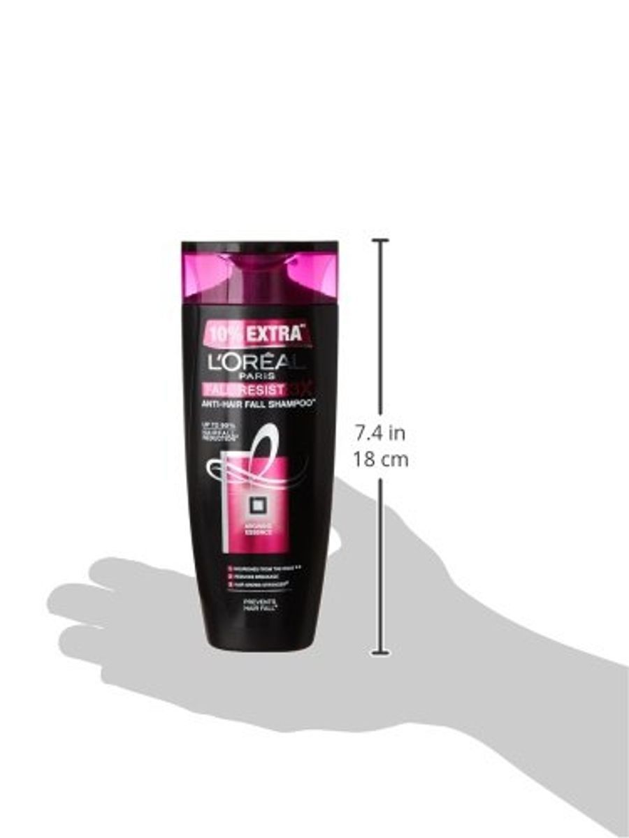 L'Oreal Paris Fall Resist Anti-Hair Fall Shampoo 3X, 192.5 Ml (175Ml + 17.5Ml) view 2