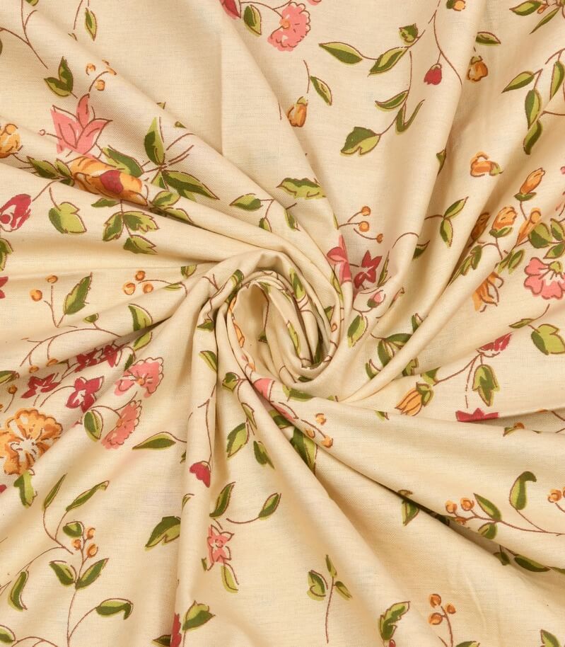 240 TC Floral Double Bedsheet With 2 Pillow Covers view 2