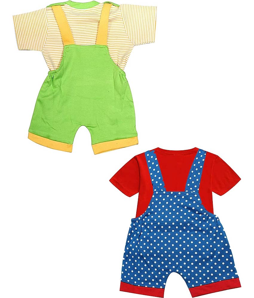 Babeezworld Pack of 2 Baby Girls 100% Cotton ( Multicolor ) view 2