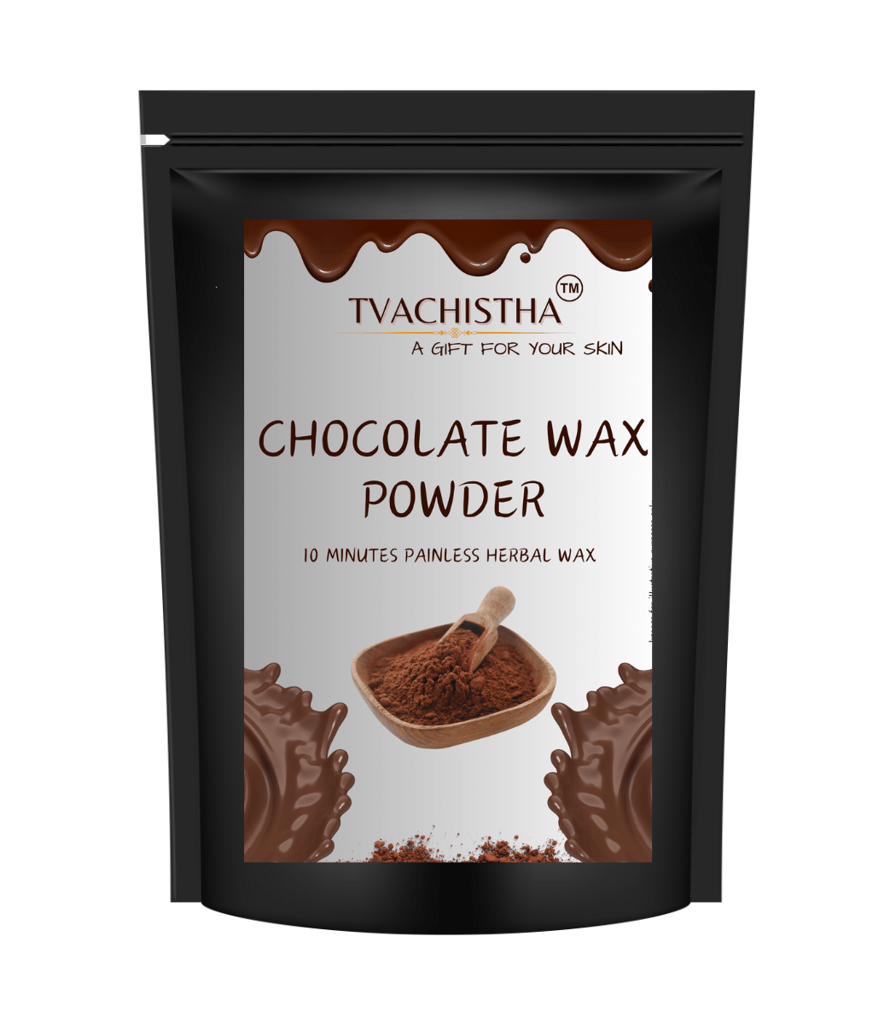 Tvachistha Chocolate Hair Removal Wax Powder, 10 Min Full Body Wax for Women, Pack of 1 view 2