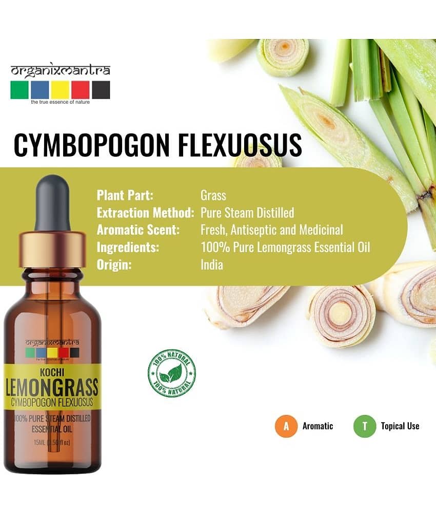 Organix Mantra Kochi Lemongrass Essential Oil 15ML view 2