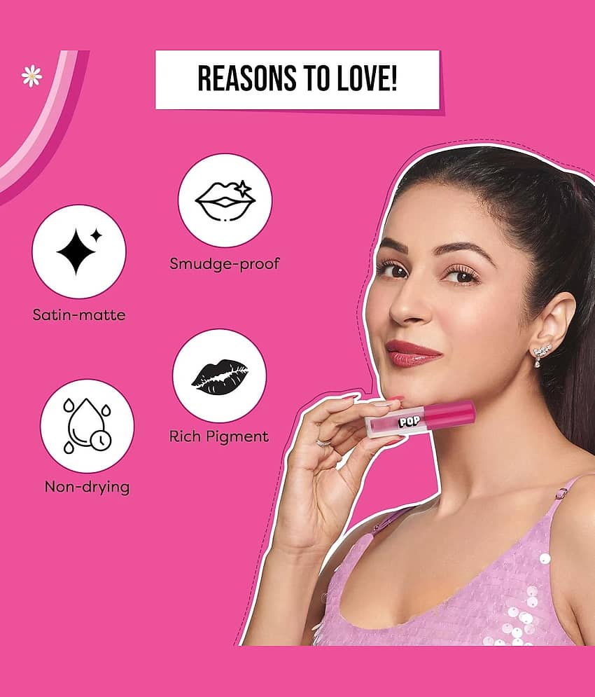 Beauty Women Pink Matte Long Lasting Liquid Lipstick ( Pack of 1 ) view 2