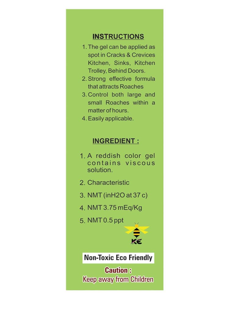 Kitchen Hunter Anti Cockroach Gel - Safe for Kids & Pets, Easy to Use, No Mess, Long Lasting Effect, 50gm view 2