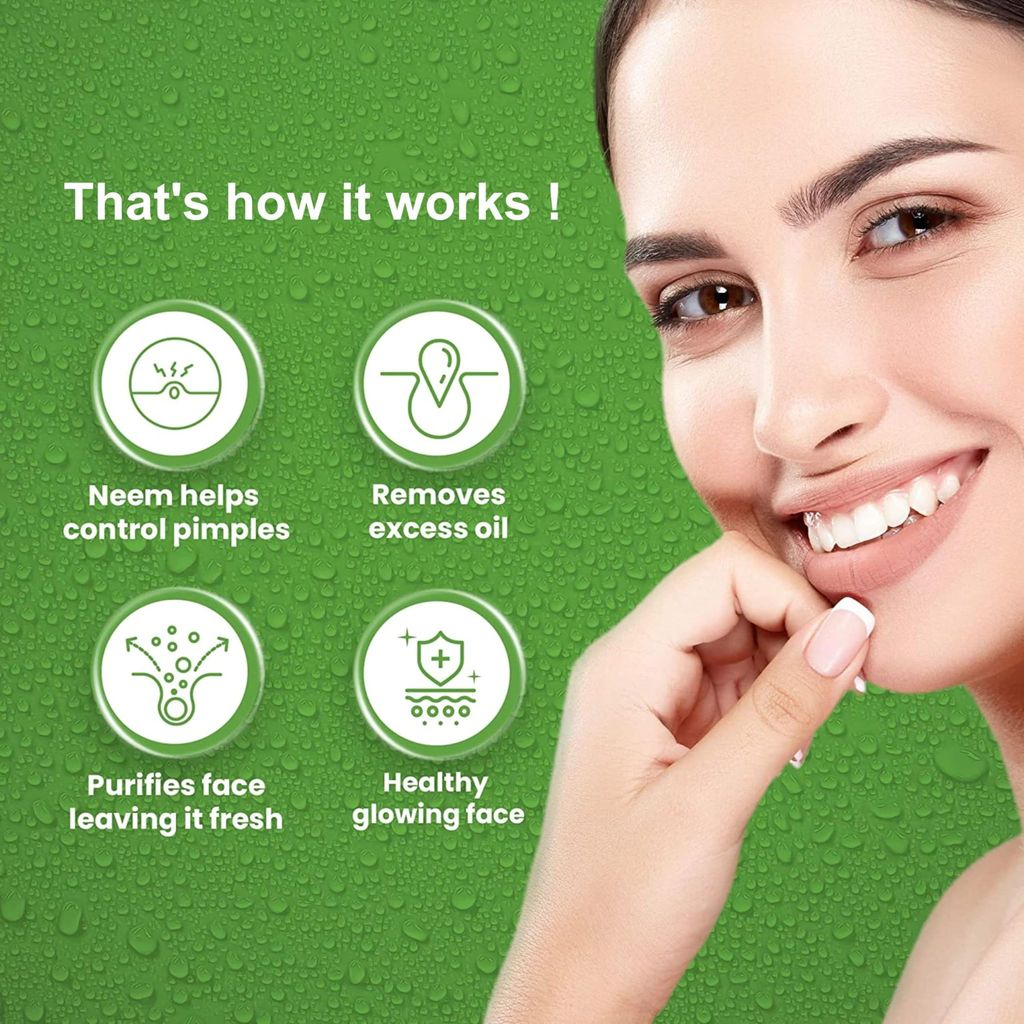 LEvee Neem Purifying Facewash for Men & Women. Pack of 3 | Face Wash (300 ml) view 2