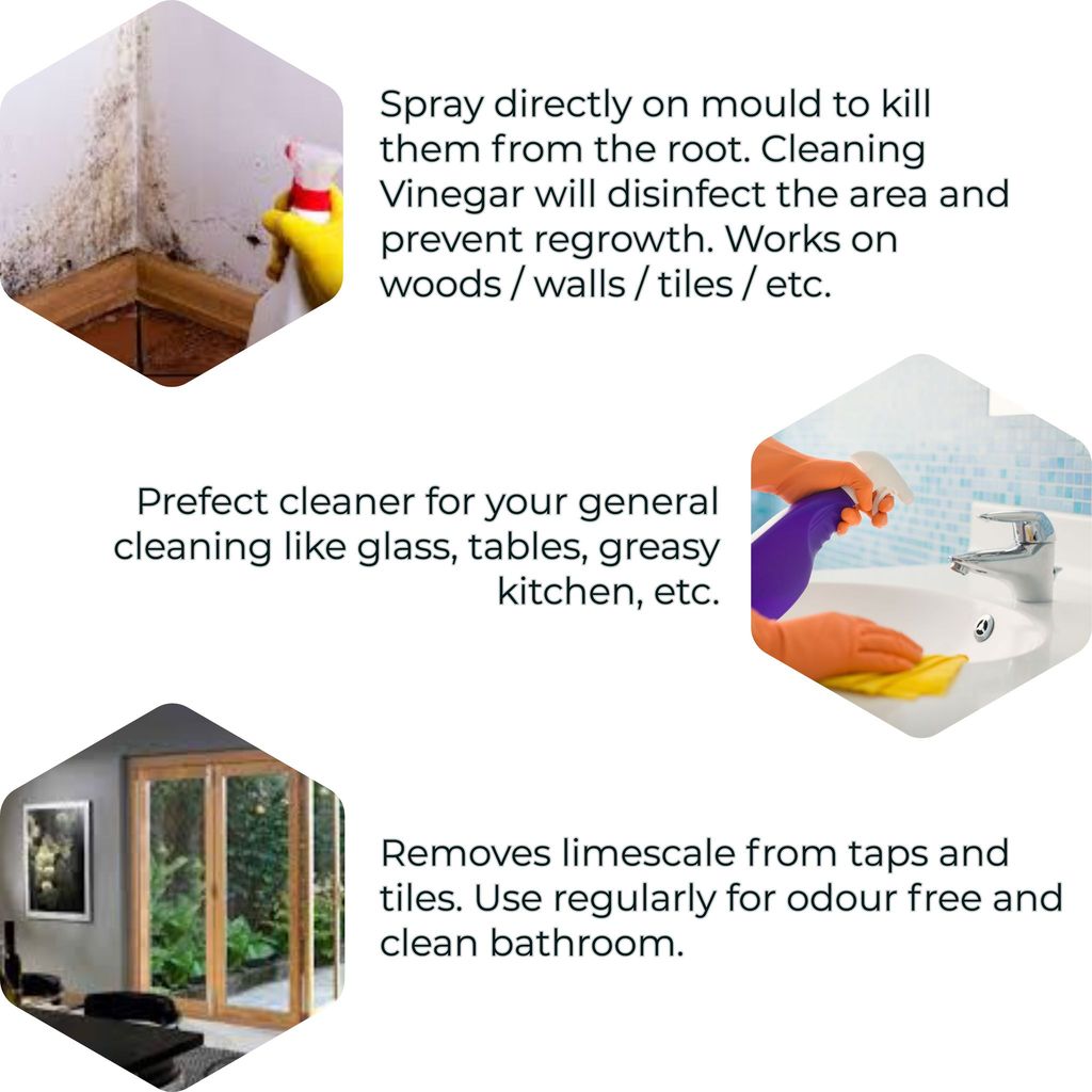 Tidy Fox Cleaning Vinegar / All Purpose Cleaner / 8% Vinegar / 1 litre view 2