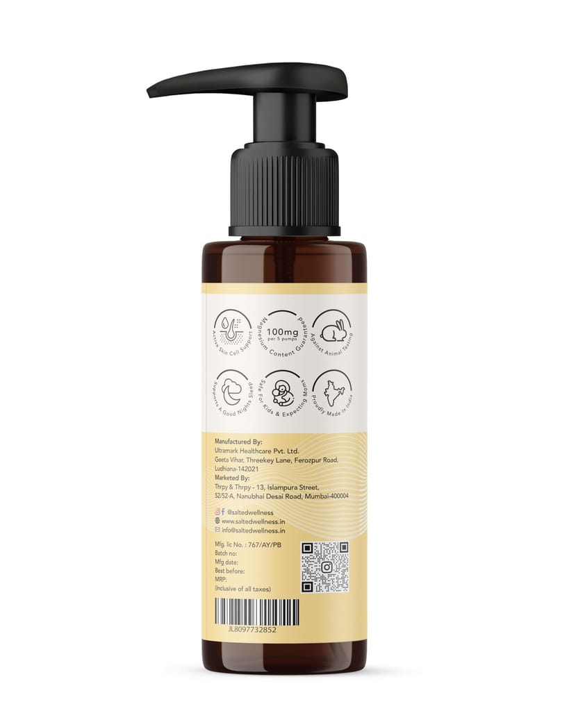 30% Magnesium Junior Body Lotion | 100% Natural Magnesium Chloride for Kids — Muscle Relaxation, Bone Development & Healthy Skin | Gentle Formula | 100ml | Salted Wellness by Thrpy & Thrpy view 2