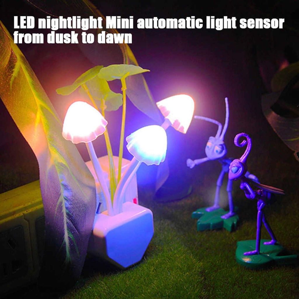 Elecsera Mushroom Sensor LED Color Night Lamp (10 cm, Multicolor) view 2