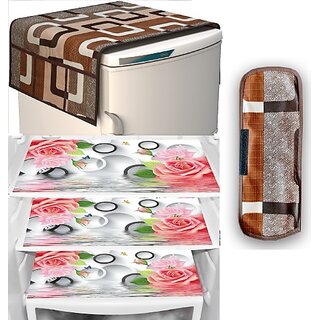 REVEXO Refrigerator Cover (Width: 98 cm, Multicolor) view 2