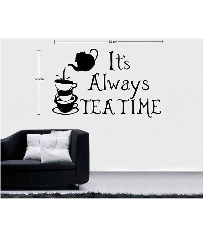 Asmi Collection Tea Time for Cafe, Restaurants, Kitchen Foods & Beverages Sticker ( 60 x 90 cms ) view 2