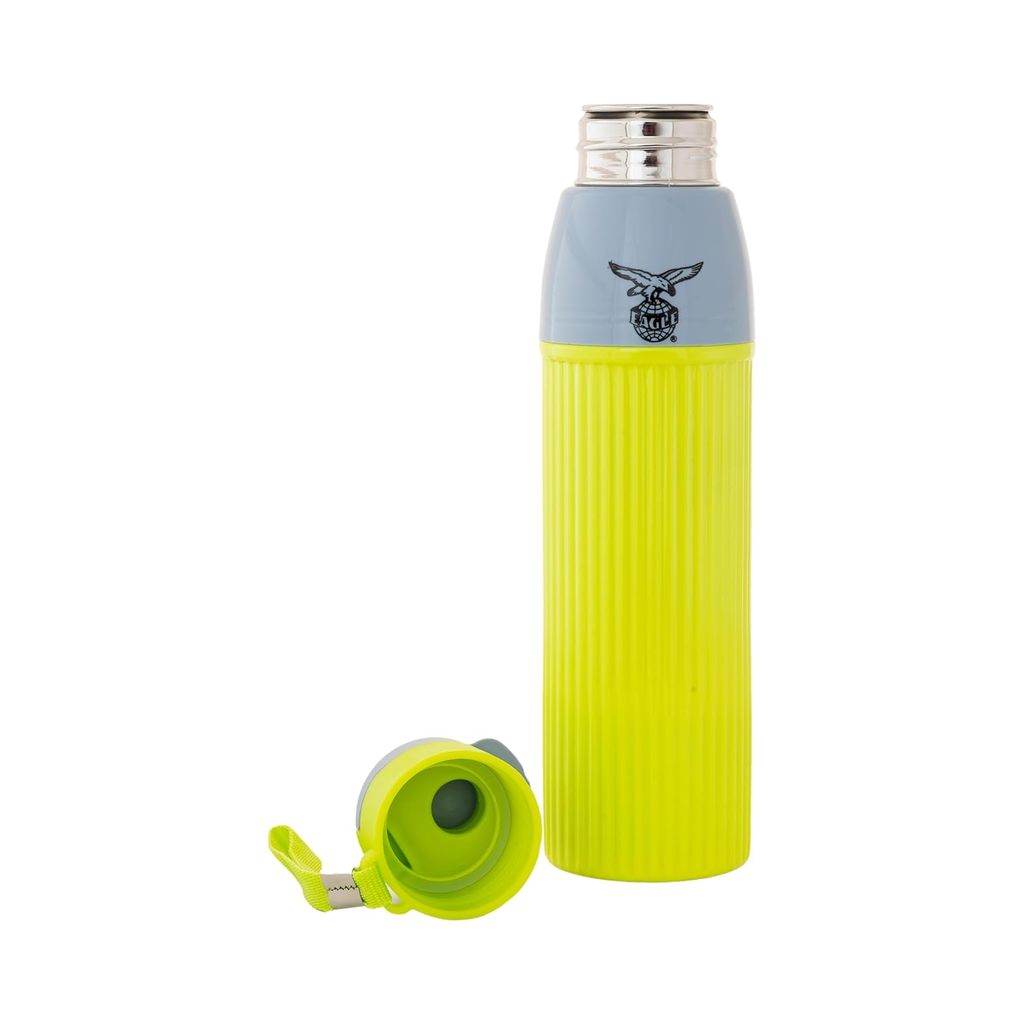 Eagle Brisk PU Insulated 4 Hours Warm and Cold School Kids Water Bottle (750ml, Green, Flask) view 2