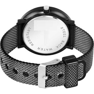 HRV Men's Round Dial Black Strap Analog Watch view 2