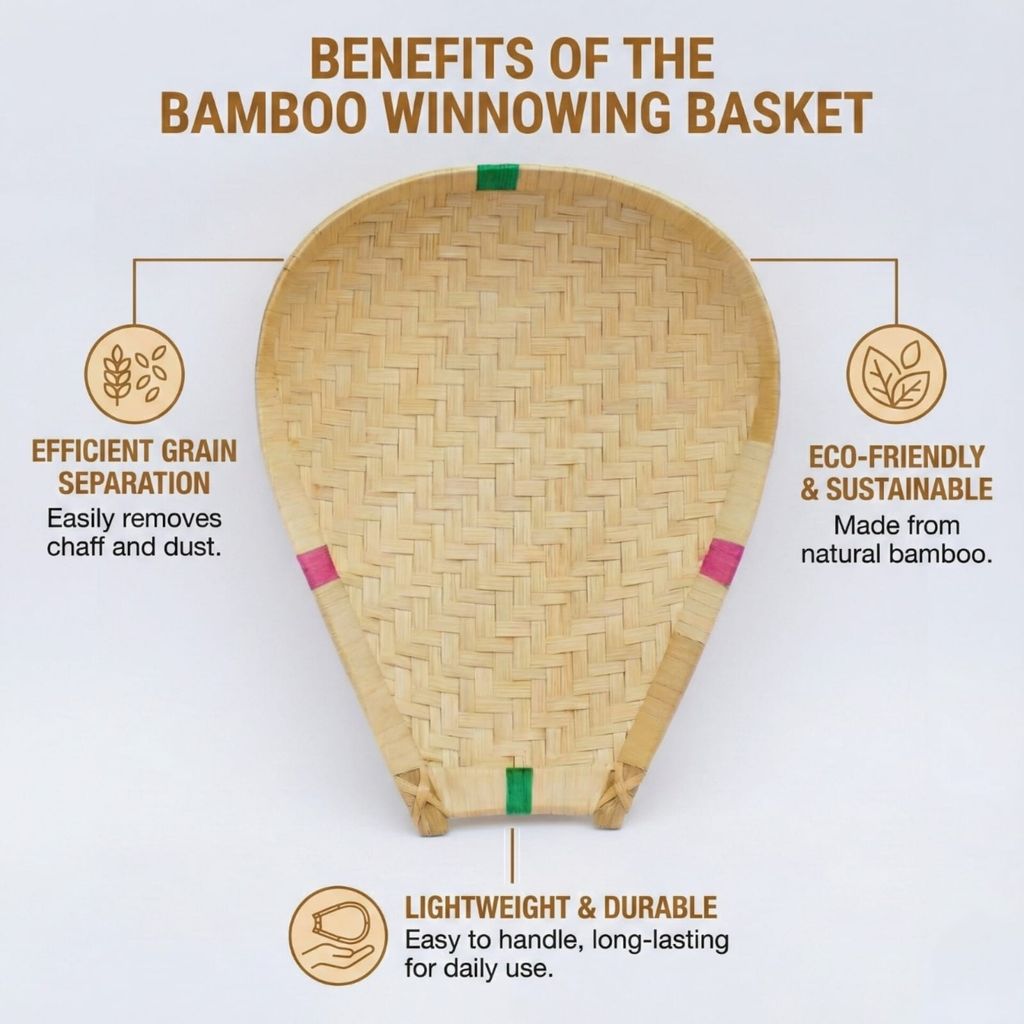 Palm Leaf Winnowing Basket view 2