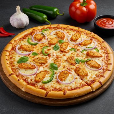 Simple Chicken Pizza