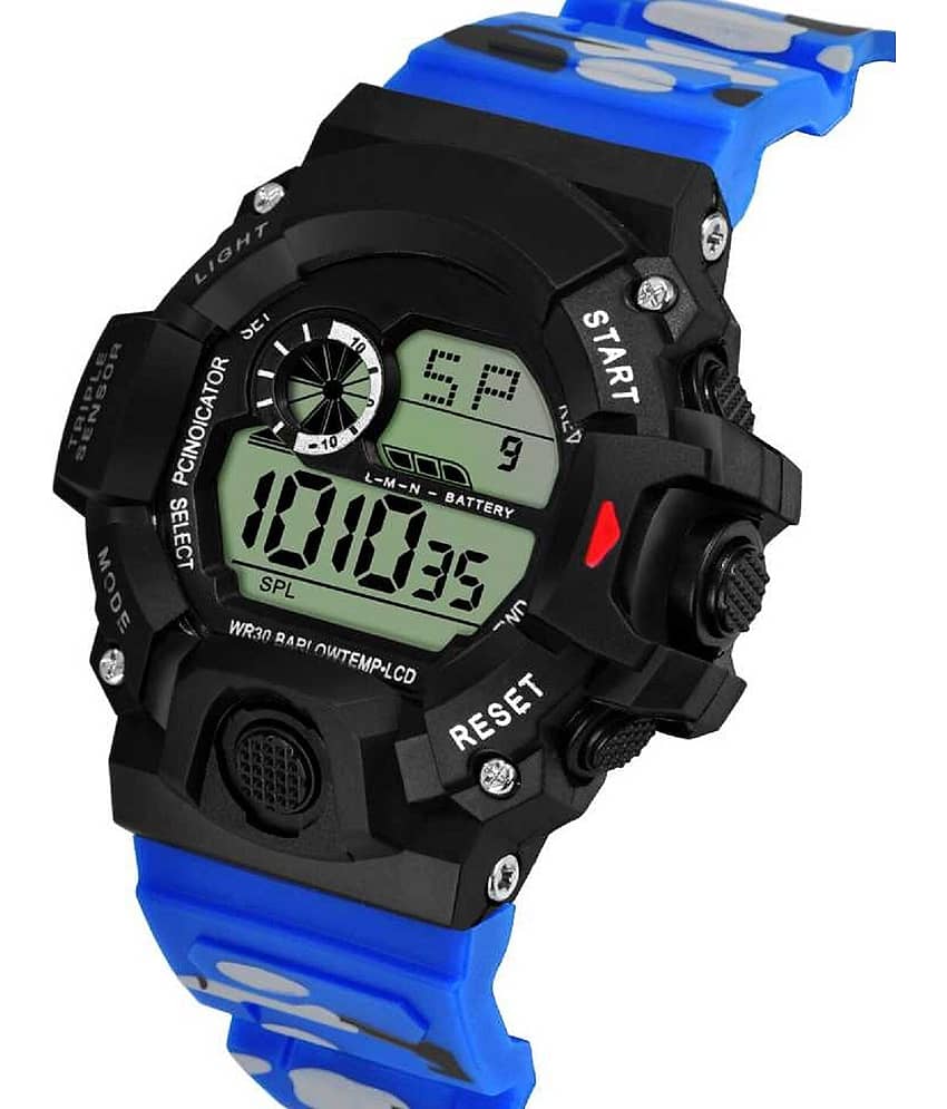 Trex Blue Silicon Digital Men's Watch view 2