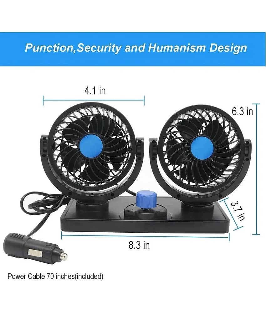 DAJUBHAI Dashboard Fan Black view 2
