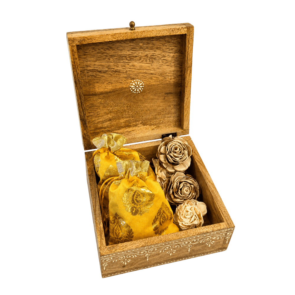 Handcrafted Mango Wood Keepsake Box view 2