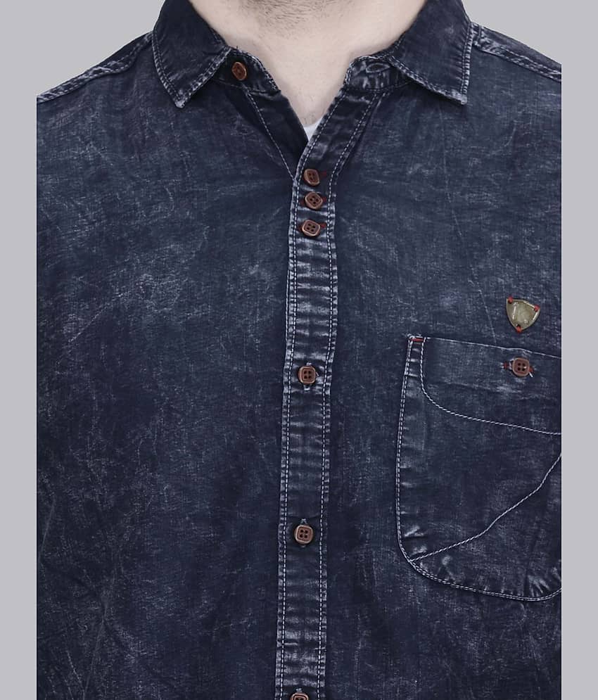 Kuons Avenue - Grey Denim Slim Fit Men's Casual Shirt ( Pack of 1 ) view 2