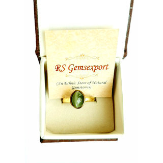 RS GEMSEXPORT Brass Cat's Eye Gold Plated Ring Brass Cat's Eye Gold Plated Ring view 2