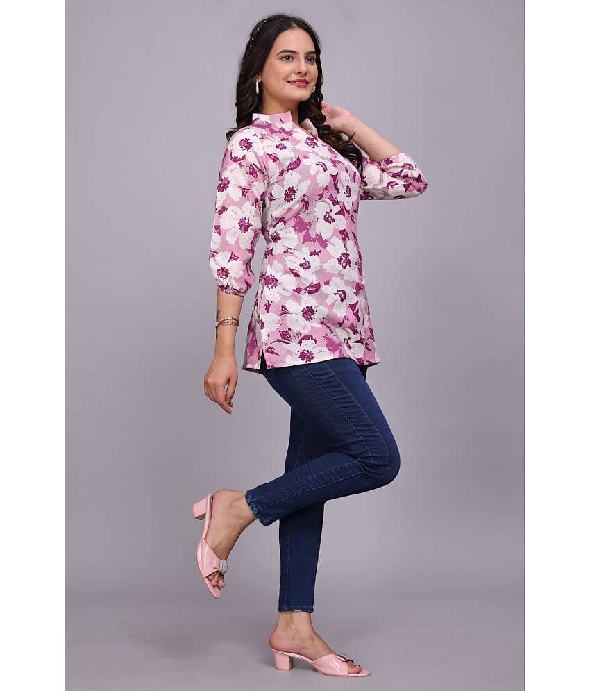 Hemang Fashion Women's Cotton Tunic ( Pink ) view 2