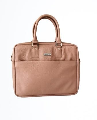 Classic Textured Leather Laptop Bag view 2