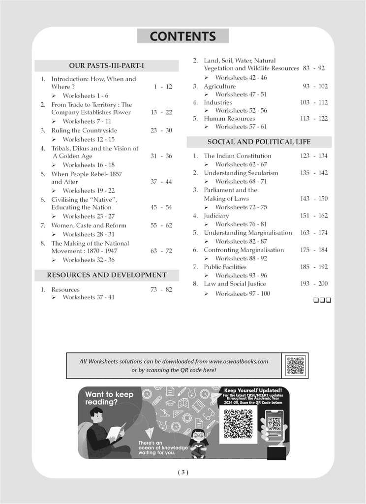 Oswaal NCERT & CBSE One For All Workbook For Class 8 | Mathematics | Science | Social Science | English | Updated As Per NCF | MCQ's | VSA | SA | LA | Set Of 4 Books | For Latest Exam [Product Bundle] Oswaal Editorial Board view 2