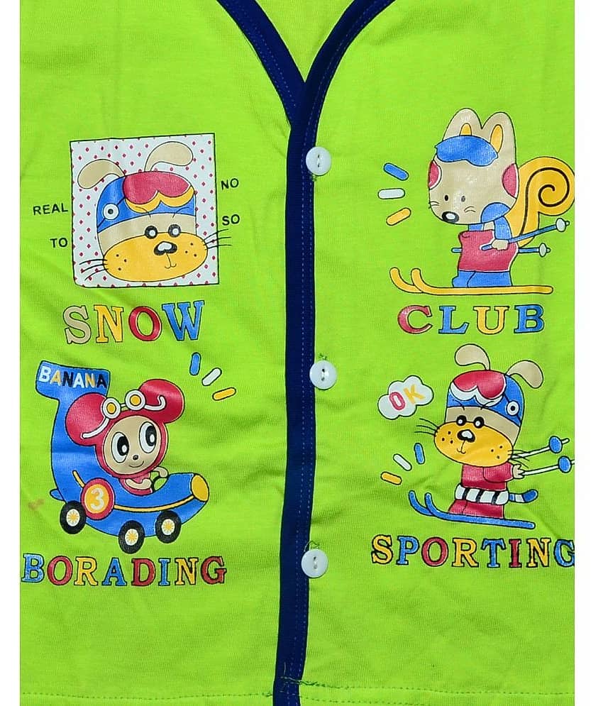 TRITI Pack of 2 Baby Boys Cotton T-Shirt ( Multi ) view 2