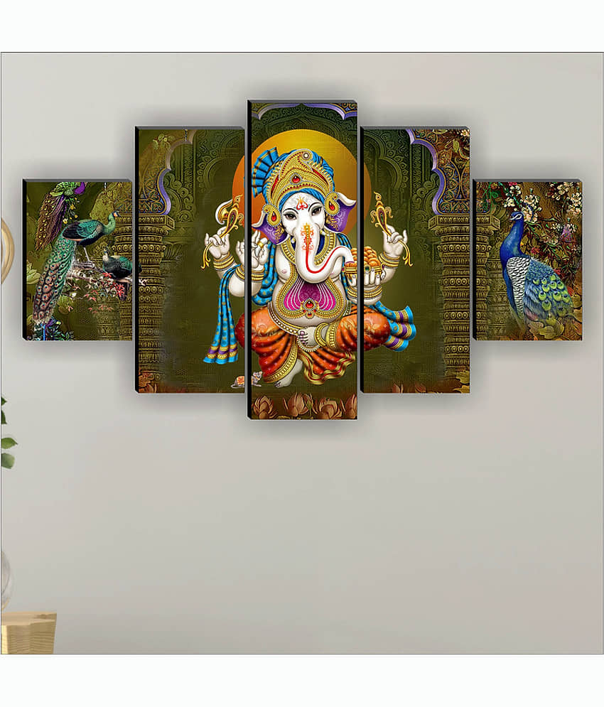 Saf Lord Ganesh Ji Religious Wall Hanging Framed Painting view 2