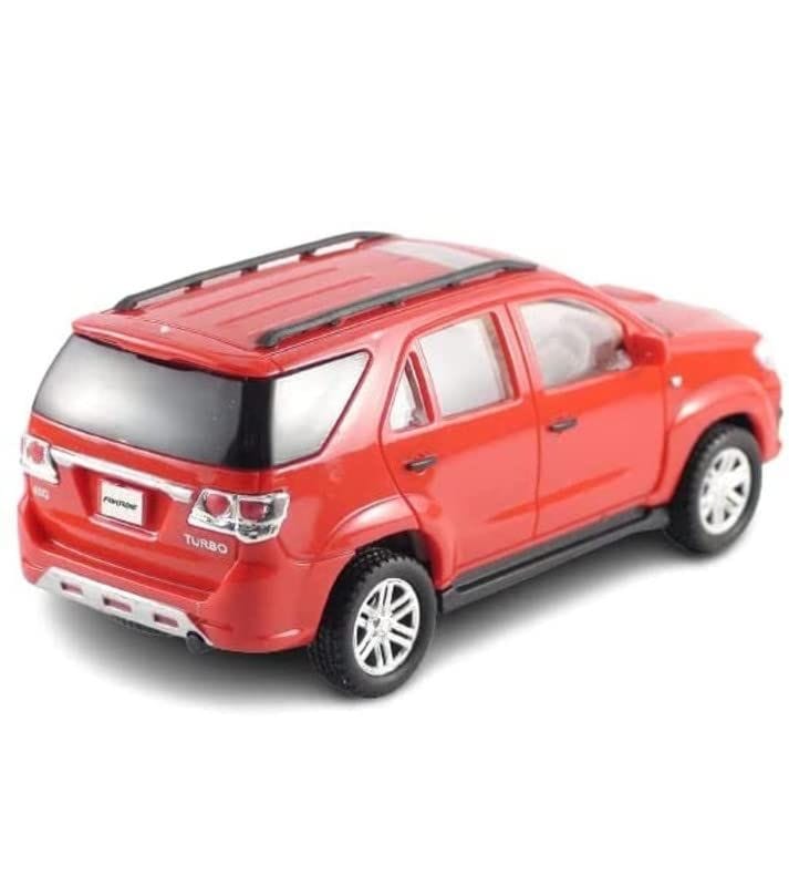 Pull Back Plastic Fortuner Car Toys|Wonderfull Design & Bold Look |Perfect for Kids Fun (Pack of 1, Red) view 2