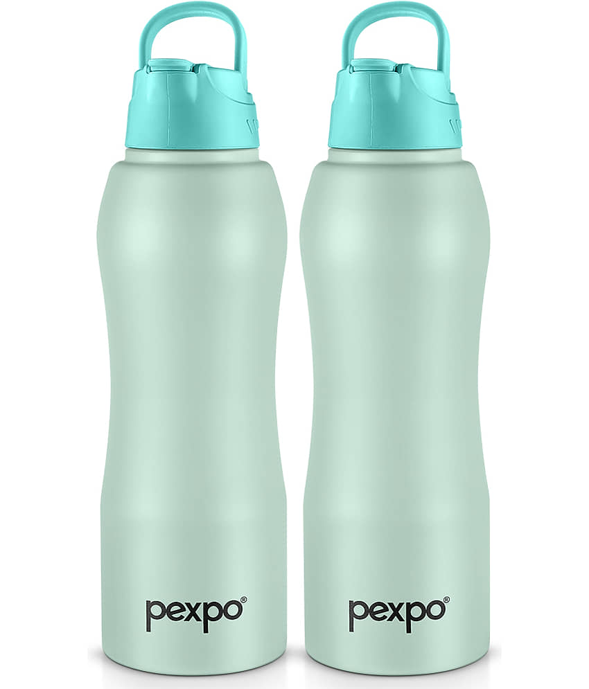 Pexpo Belly Brown Stainless Steel Fridge Water Bottle 750 mL ( Set of 1 )
