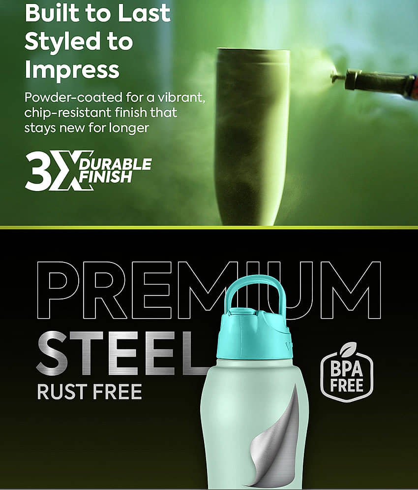 Pexpo Belly Brown Stainless Steel Fridge Water Bottle 750 mL ( Set of 1 ) view 2