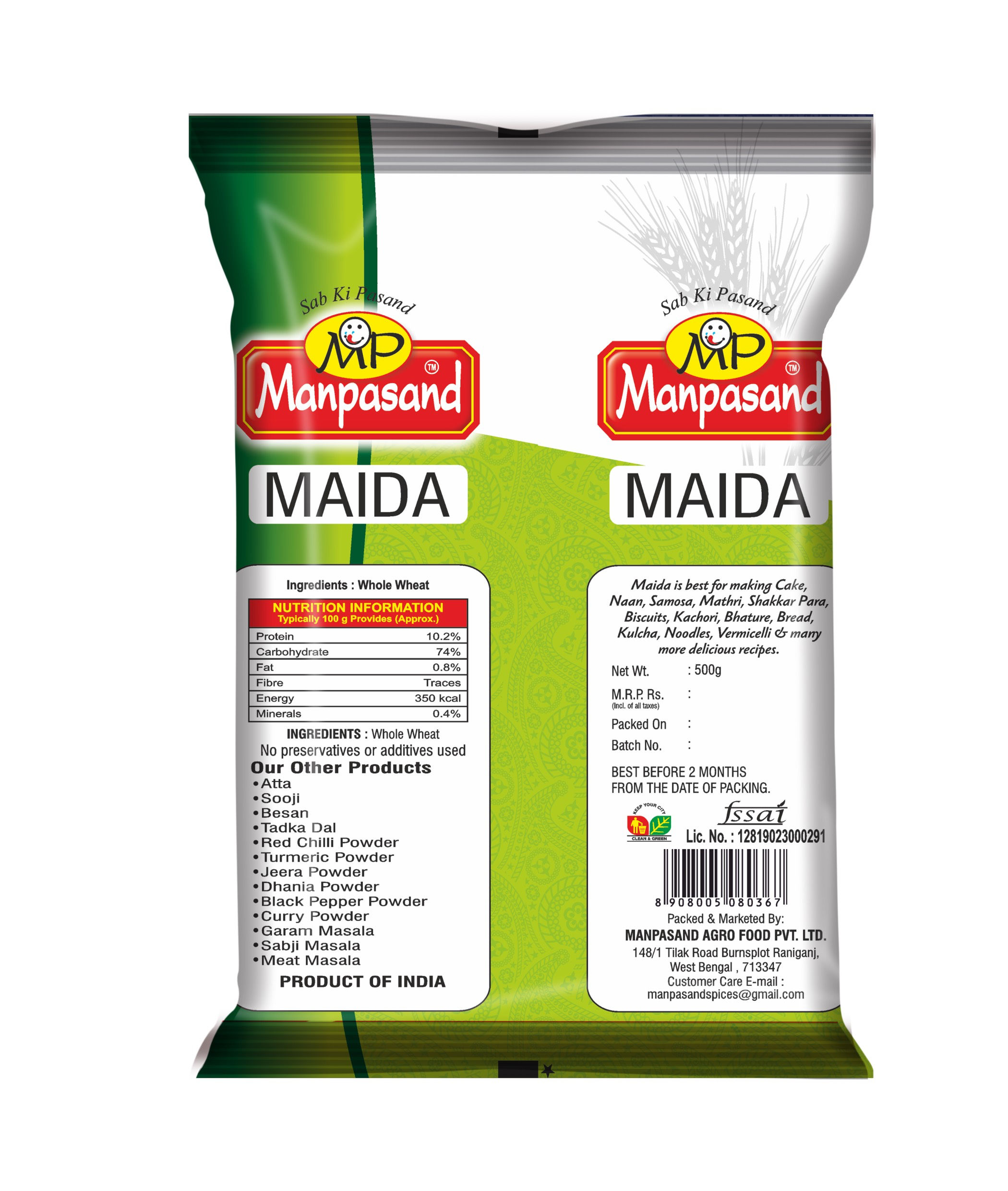 Maida, 500 gm view 2