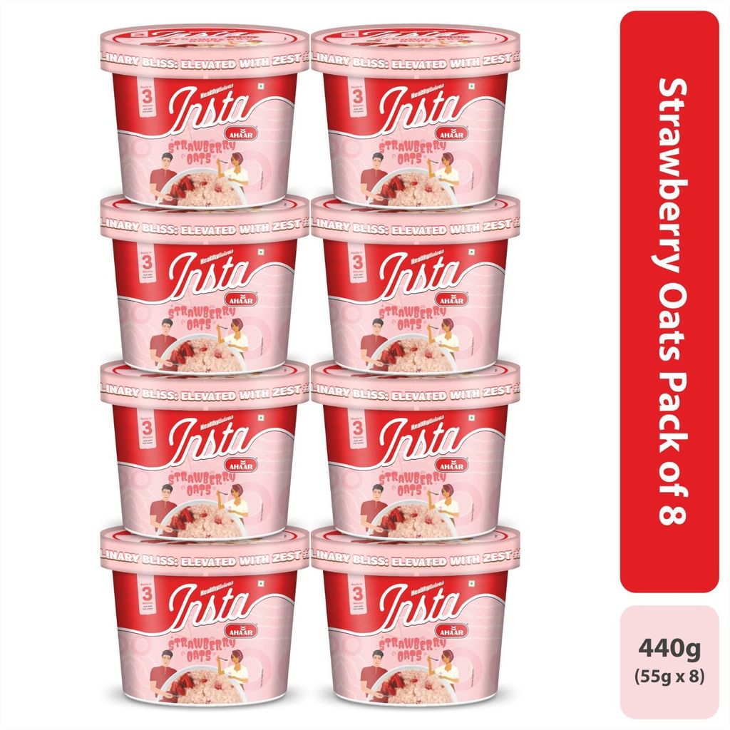 Insta Ahaar Masala Oats - Cup 55g | Ready-to-Eat | Instant Snack view 2
