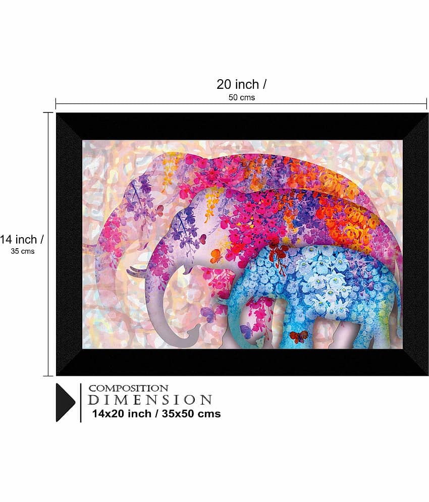 Saf - Animal Painting With Frame view 2