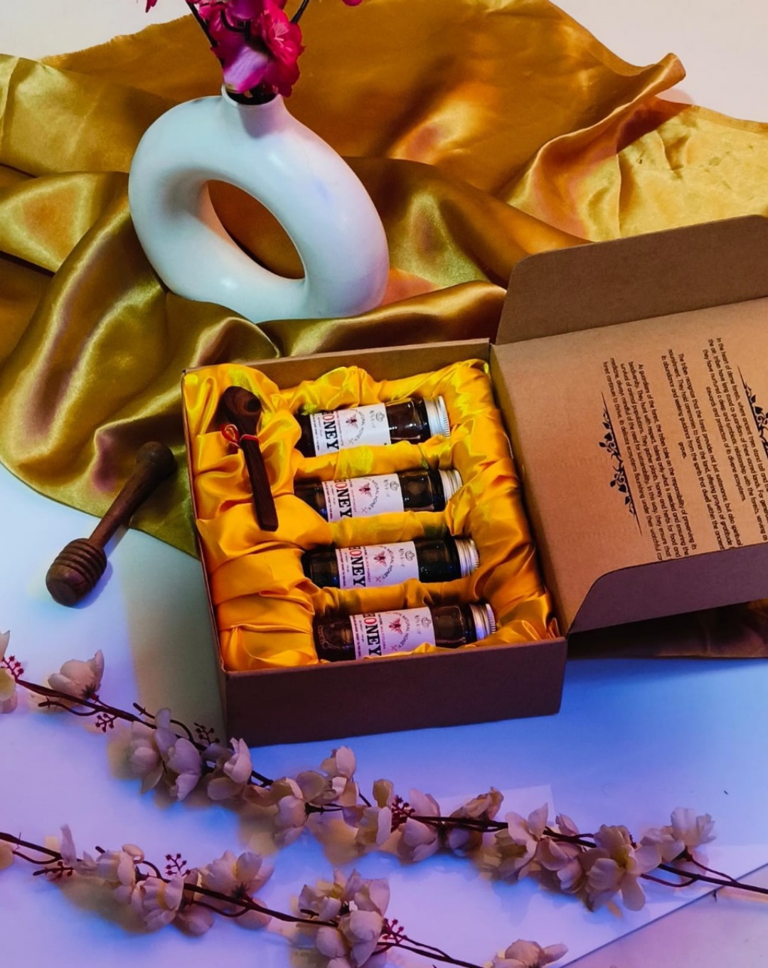 Festival Gift Hamper Set Of 4 Different Forest Honey. view 2