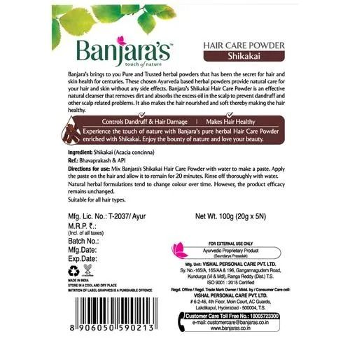 Banjara's Shikakai Hair Care Powder - Pure Herb, 100 gm view 2
