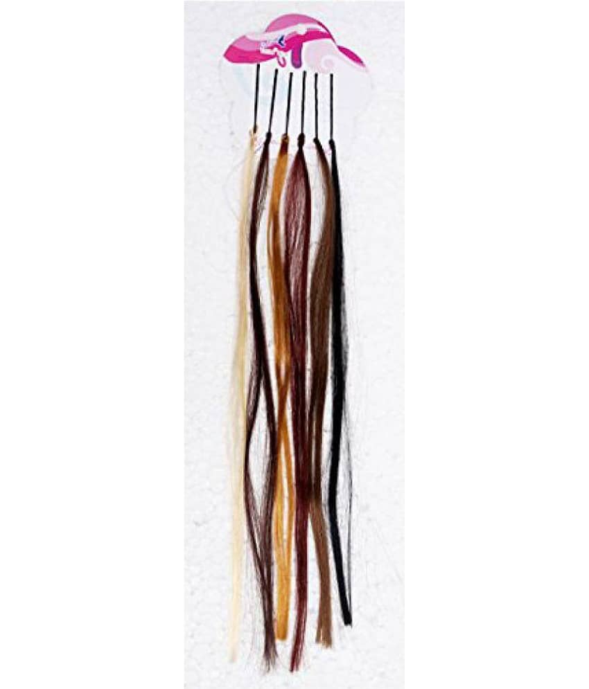 FOK Set Of 12 Black Hair Pins Clip In Hair Extension Multi Colour view 2