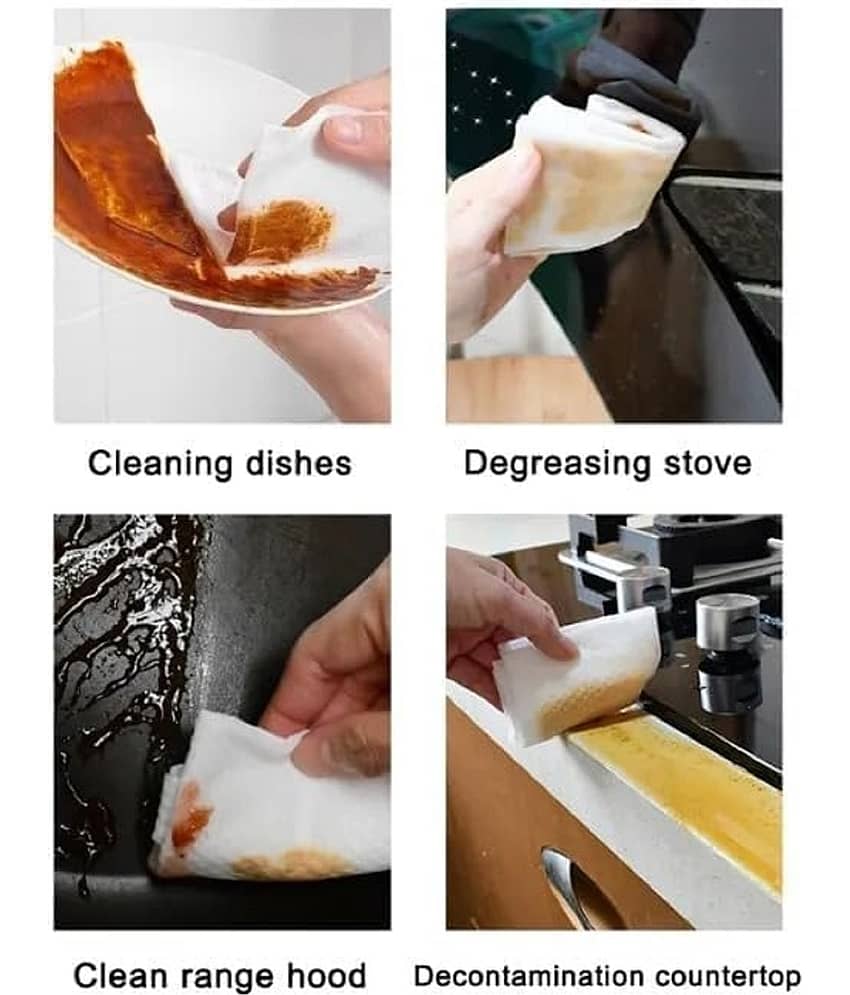 80 PCS Kitchen Cleaning Wet Wipes strong decontamination extra large pack household wet wipes view 2
