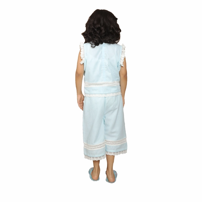 DE CHEVALERiE en Rouge - Lavender Crystal Nightdress - Blue 6- 7 Years view 2