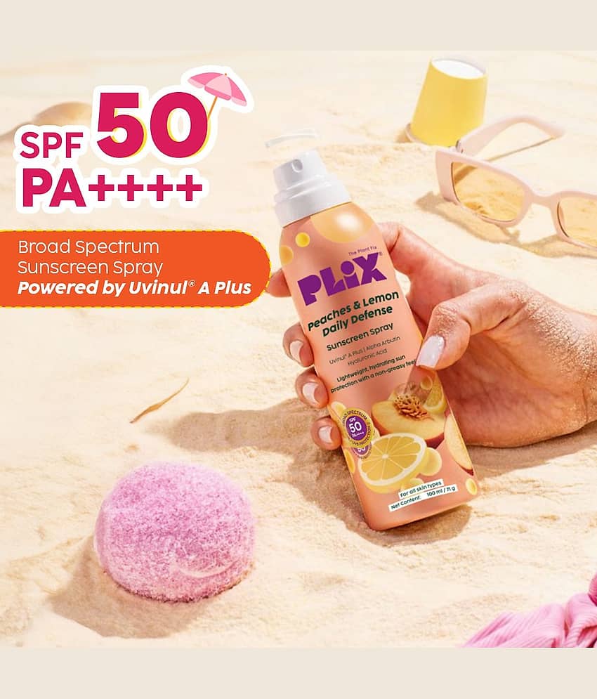 PLIX THE PLANT FIX Peaches & Lemon Body Sunscreen- 100 ml view 2